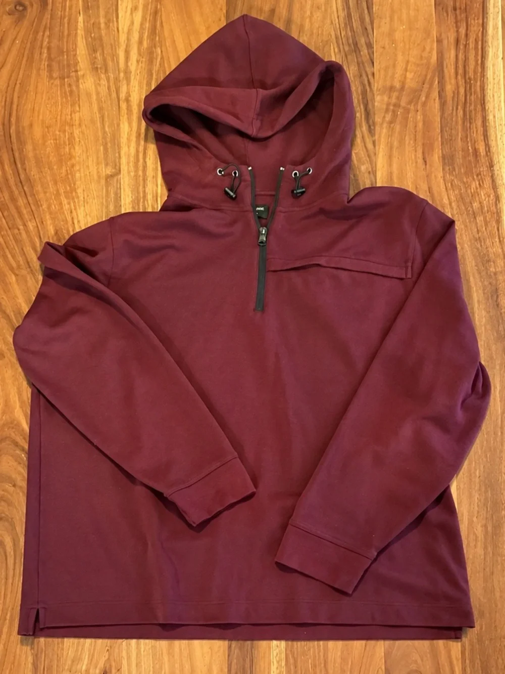 Banana Republic Men’s XXL Burgundy Moisture Wicking Quarter Zip Hoodie Pullover